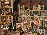 TENIERS, David the Younger The Gallery of Archduke Leopold in Brussels France oil painting reproduction